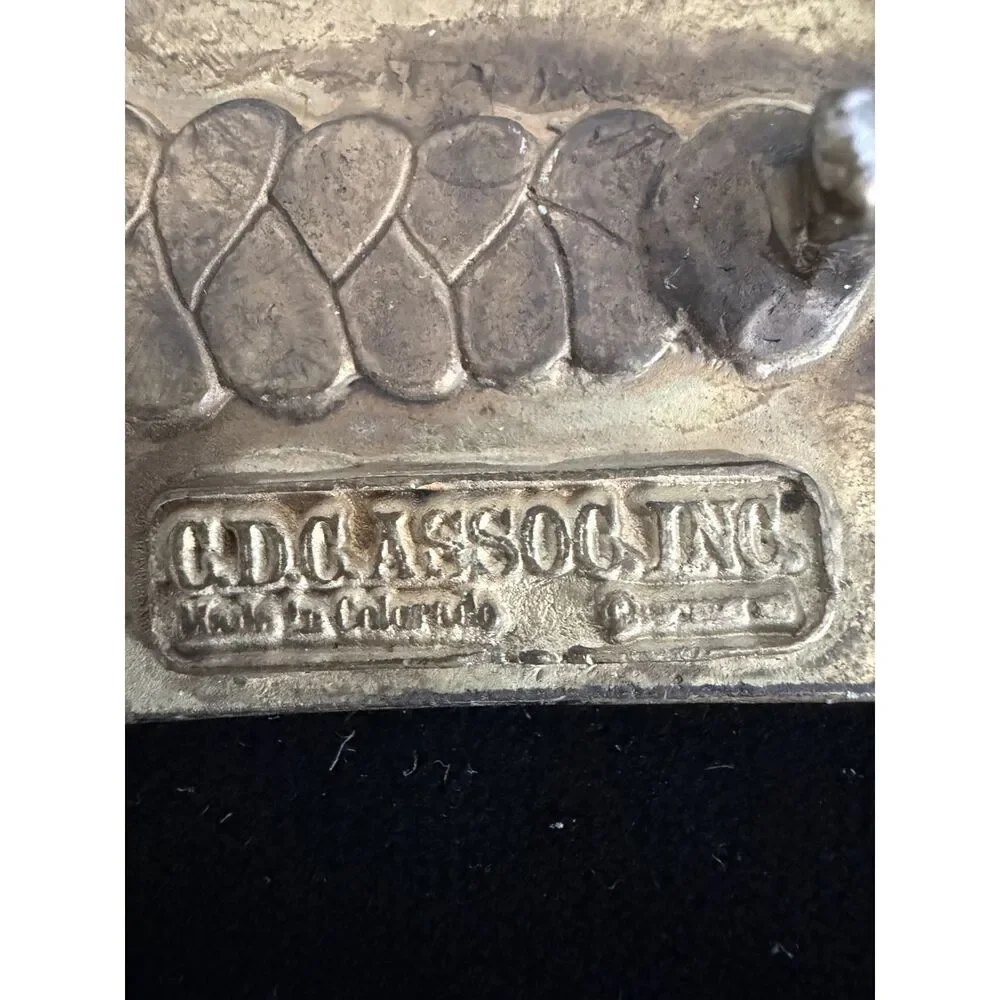 Vintage Heavy brass Pikes peak belt buckle